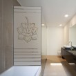 Lotus en store Stickers Occultant Paroi de douche