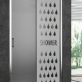 Depoli douche gouttes Shower Stickers Occultant Paroi de douche