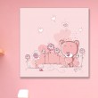 Tableau Ourson Rose Tableaux Enfant Gali Art