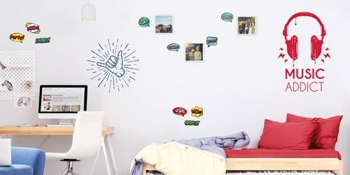 Autocollant mural nom personnalisable pour chambre d'enfants