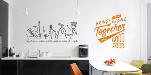 Sticker mural cuisine  Stickers muraux cuisine, Citations de cuisine, Stickers  cuisine