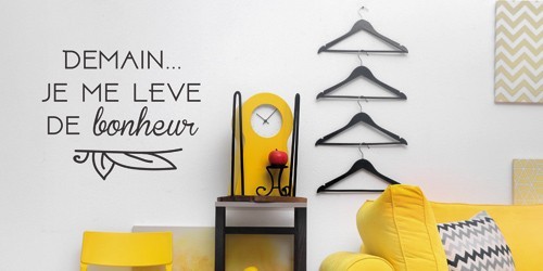 Stickers Texte et Citations: Décoration murale design et positive