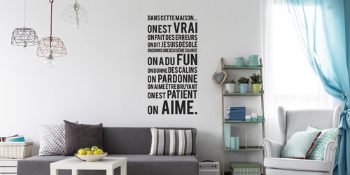 Stickers Texte et Citations: Décoration murale design et positive