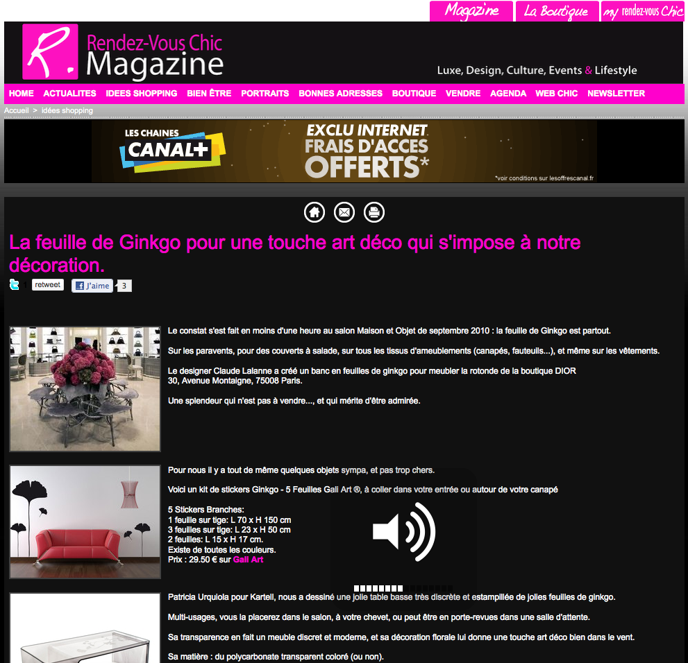 Gali Art sur Rendez-vous chic