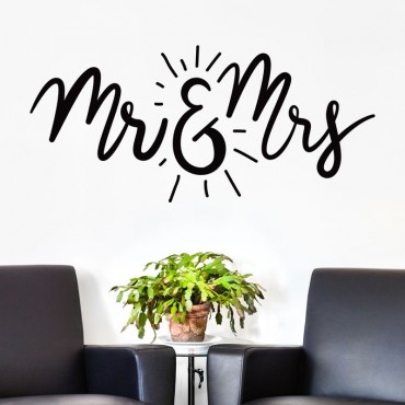 stickers Mr et Mrs