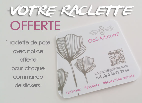 Votre raclette de pose offerte