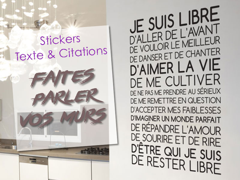 Stickers muraux citation